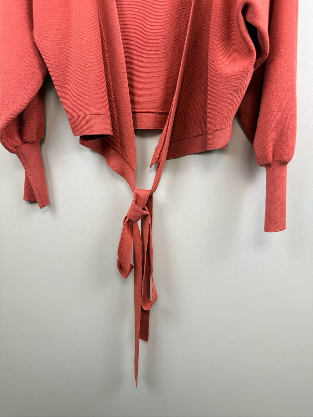 ba&sh Coral Tie-Front Bolero Cardigan 0 - Picture 3 of 13